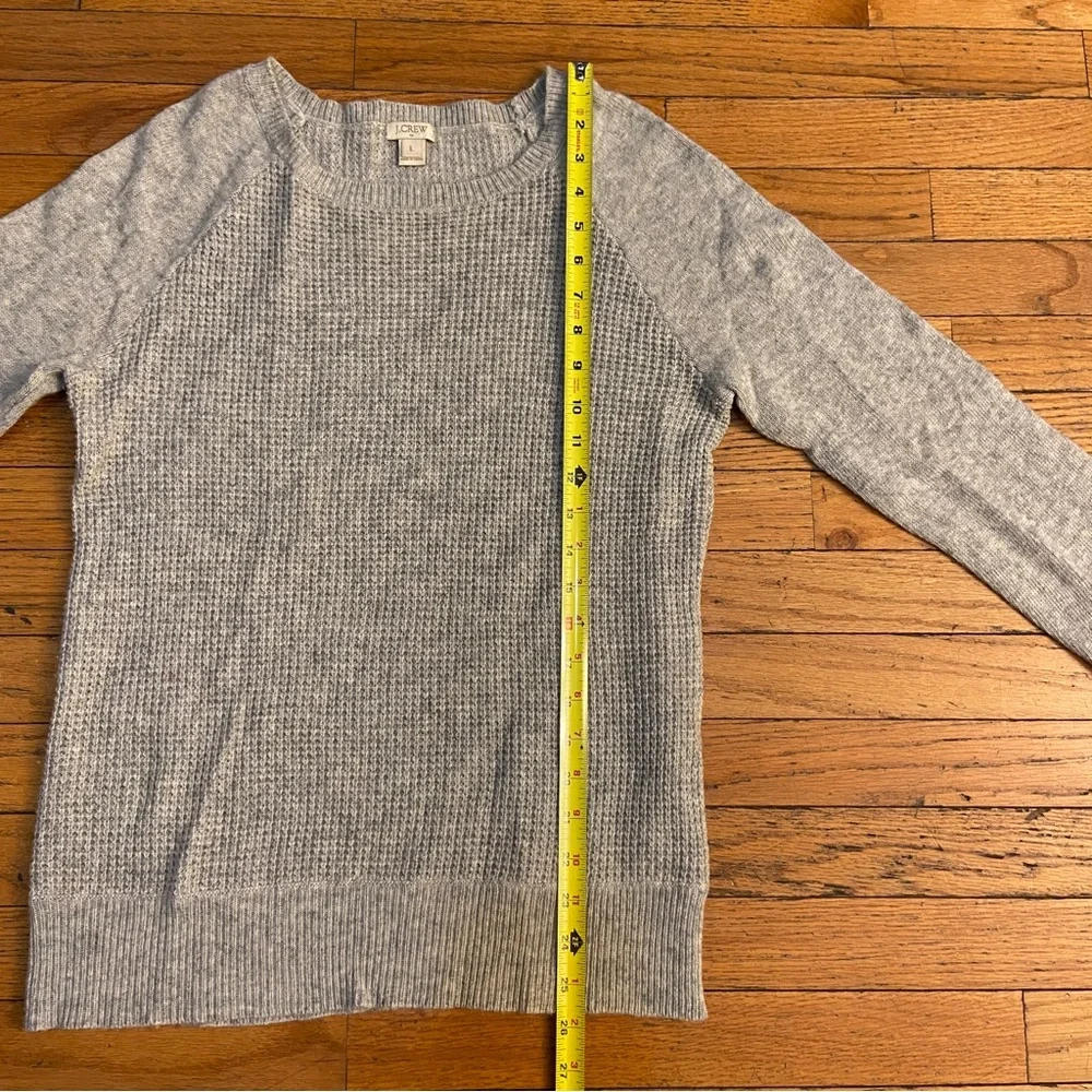 J. Crew Wool-blend Waffle sweater